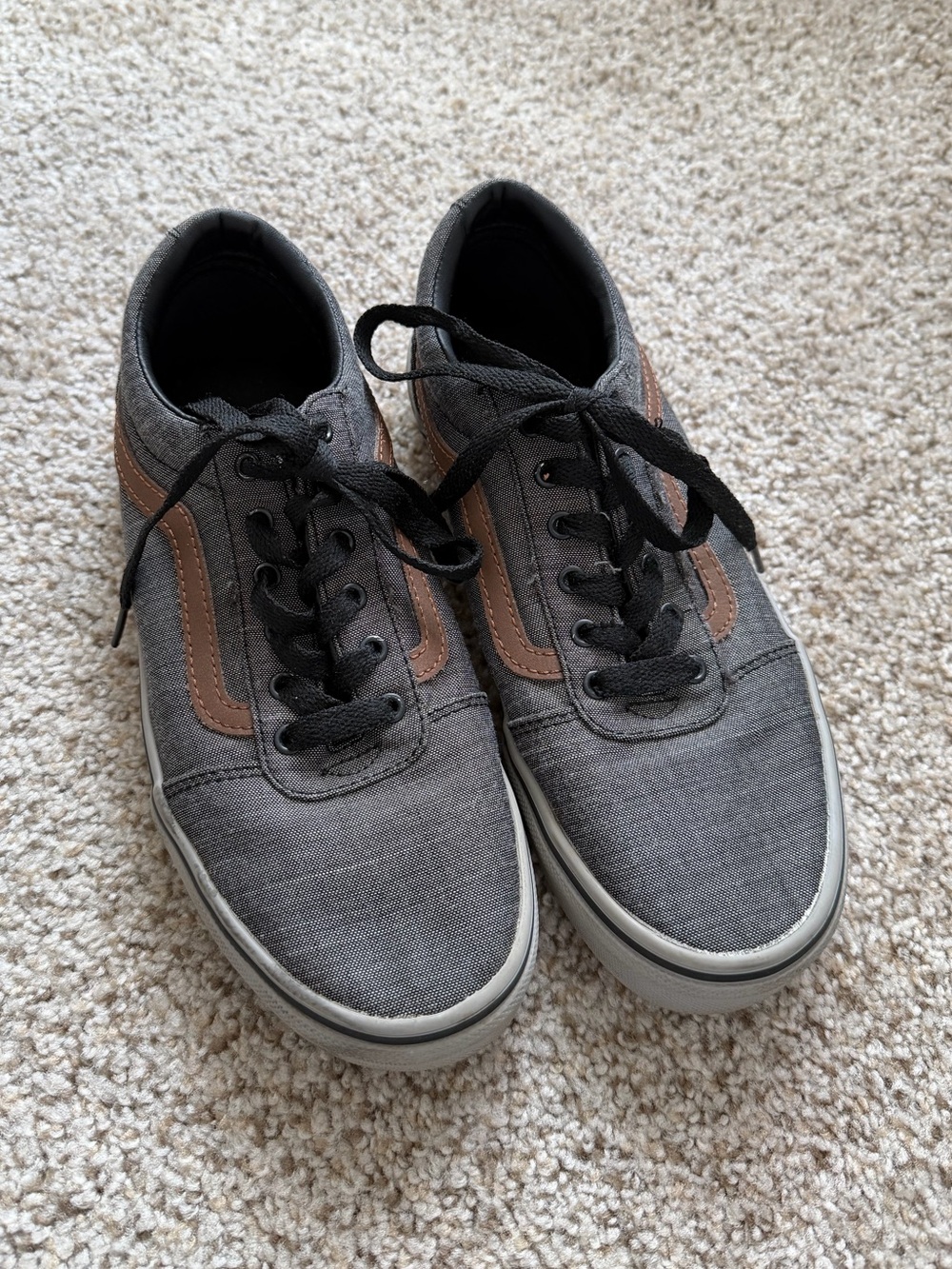 Vans Gray Black Brown Youth 4